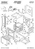 OVEN PARTS Diagram and Parts List for IBS330PRS02  Whirlpool Wall Oven