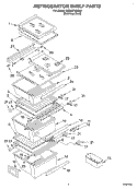 REFRIGERATOR SHELF Diagram and Parts List for GD25SFXHS05  Whirlpool Refrigerator