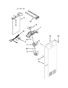 Air Flow Parts Diagram and Parts List for BRS80ARANA02  Whirlpool Refrigerator