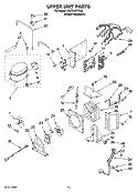 UPPER UNIT PARTS Diagram and Parts List for KBFO42FTX02  KitchenAid Refrigerator