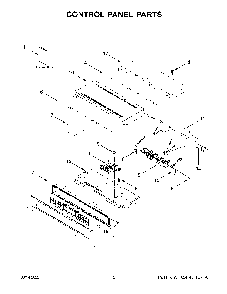 Control Panel Parts Diagram and Parts List for KODT107ESS20  KitchenAid Wall Oven