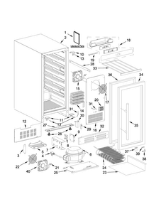 Part Location Diagram of W10782220 Whirlpool THERMISTOR