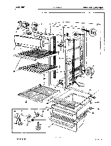 03 - Fresh Food Compartment Diagram and Parts List for RC20FA-2A  Whirlpool Refrigerator