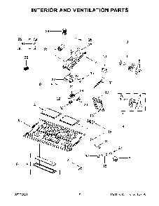 04 - Interior And Ventilation Parts Diagram and Parts List for WMH78019HV04  Whirlpool Microwave