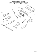 TOP VENTING PARTS, OPTIONAL PARTS Diagram and Parts List for KEBC206KSS03  KitchenAid Wall Oven