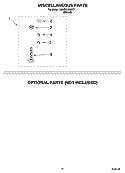 MISCELLANEOUS PARTS - OPTIONAL PARTS (NOT INCLUDED) Diagram and Parts List for 7MLBR7333MT1  Whirlpool Washer