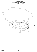 HEATER PARTS Diagram and Parts List for KUDC01TMBL0  KitchenAid Dishwasher