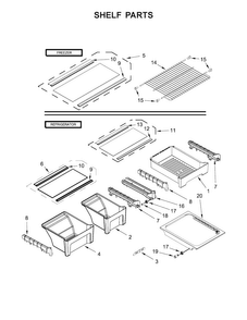 Part Location Diagram of W11097166 Whirlpool TRIM-SHELF