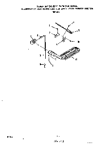 Upper Oven Burner Diagram and Parts List for 1885*3A  Roper Range