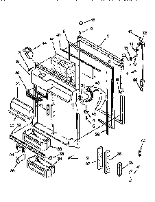 Refrigerator Door Diagram and Parts List for ET22DQLB00  Whirlpool Refrigerator