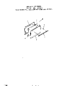 Oven Door Diagram and Parts List for 1405*1A  Roper Range