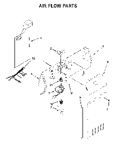 Air flow parts Diagram and Parts List for 10651339710  Kenmore Refrigerator