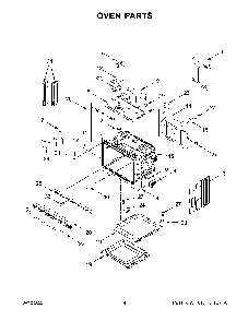 Oven Parts Diagram and Parts List for KOSE500ESS20  KitchenAid Wall Oven