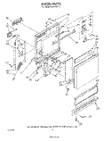 DOOR Diagram and Parts List for DU8100XT3  Whirlpool Dishwasher