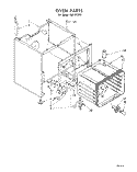 OVEN Diagram and Parts List for RJE313PP  Whirlpool Range