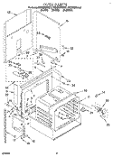OVEN, LITERATURE Diagram and Parts List for KEDS207BWH1  KitchenAid Range