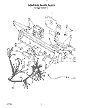 CONTROL PANEL, LIT/OPTIONAL Diagram and Parts List for KUDI220T0  KitchenAid Dishwasher
