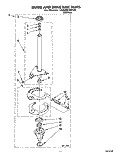 BRAKE AND DRIVE TUBE Diagram and Parts List for LA8860XWQ0  Whirlpool Washer