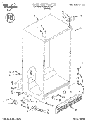 CABINET Diagram and Parts List for 7ED20TKXDN00  Whirlpool Refrigerator