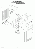 AIR FLOW PARTS Diagram and Parts List for BRS62BRANA00  Whirlpool Refrigerator