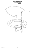 HEATER PARTS Diagram and Parts List for KUDL02IRBS4  KitchenAid Dishwasher