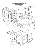 DISPENSER FRONT Diagram and Parts List for 3XARG485WP00  Whirlpool Refrigerator