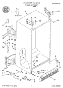 CABINET, LITERATURE Diagram and Parts List for 3XARG488G01  Whirlpool Refrigerator