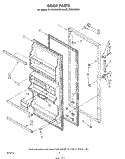 DOOR Diagram and Parts List for EL15SCLSW00  Whirlpool Refrigerator