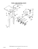 PANEL AND CONTROL Diagram and Parts List for 4KUCC151T1  KitchenAid Trash Compactor
