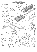 UNIT Diagram and Parts List for ET25DQRBW02  Whirlpool Refrigerator