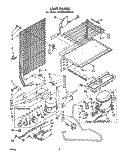UNIT Diagram and Parts List for ET14DC2MWR0  Whirlpool Refrigerator