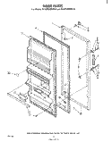 DOOR Diagram and Parts List for EL13PCXMWL0  Whirlpool Refrigerator