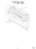 BACKGUARD Diagram and Parts List for FGP300EW3  Roper Range