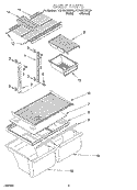 SHELF, LIT/OPTIONAL Diagram and Parts List for RT21DKXGW00  Roper Refrigerator