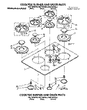 SECTION Diagram and Parts List for KGCT302XAL2  KitchenAid Cooktop