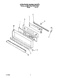 CONTROL PANEL, LIT/OPTIONAL Diagram and Parts List for KEBI171YWH0  KitchenAid Wall Oven