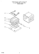INTERNAL OVEN Diagram and Parts List for KEBI141DBL1  KitchenAid Wall Oven