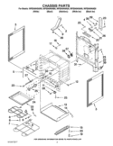CHASSIS PARTS Diagram and Parts List for WFE540H0AS0  Whirlpool Range