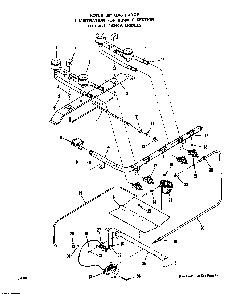 Burner Diagram and Parts List for 1424*0A  Roper Range