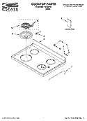COOKTOP PARTS Diagram and Parts List for TME30100  Estate Range