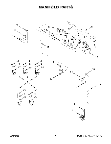 Manifold Parts Diagram and Parts List for KFDD500ESS10  KitchenAid Range