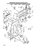 CONTROLS AND REAR PANEL Diagram and Parts List for 3LA5800XSW0  Whirlpool Washer