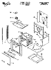 Oven Diagram and Parts List for RBS240PDB0  Whirlpool Wall Oven
