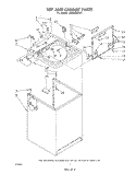 TOP AND CABINET , LITERATURE AND OPTIONAL Diagram and Parts List for LA5500XPW1  Whirlpool Washer