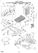 UNIT Diagram and Parts List for ED25DQXBN00  Whirlpool Refrigerator