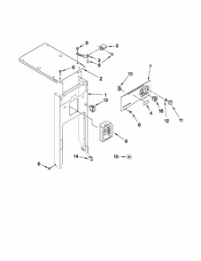 Panel And Control Parts Diagram and Parts List for 66513633102  Kenmore Trash Compactor