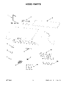 Hood Parts Diagram and Parts List for KVWC906KSS0  KitchenAid Range Hood