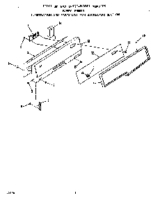 Backguard Diagram and Parts List for F6557*0  Roper Range