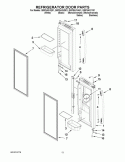 REFRIGERATOR DOOR PARTS Diagram and Parts List for GI0FSAXVA01  Whirlpool Refrigerator