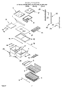 SHELF, OPTIONAL Diagram and Parts List for GB18DKXJW00  Whirlpool Refrigerator